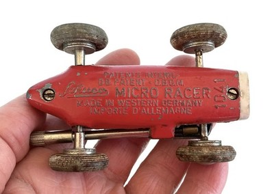 VINTAGE SCHUCO MICRO RACER 1041 DIECAST RED WIND UP CAR #7 | eBay