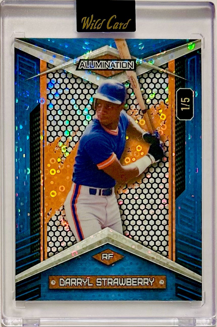 Darryl Strawberry 2024 Wild Card Alumination 1/5 Blue Orange Color Match #BC-DS