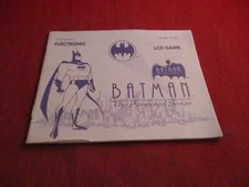 Batman The Animated Series Tiger LCD Handheld Game Instruction Manual Booklet