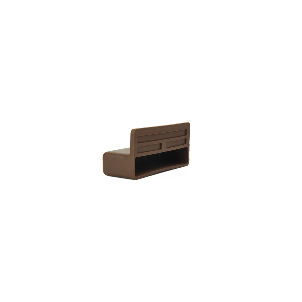 63mm x 12mm Depth Single Bed Slat Holders / Caps for Wooden Bed Frames- Brown - Image 2 of 4