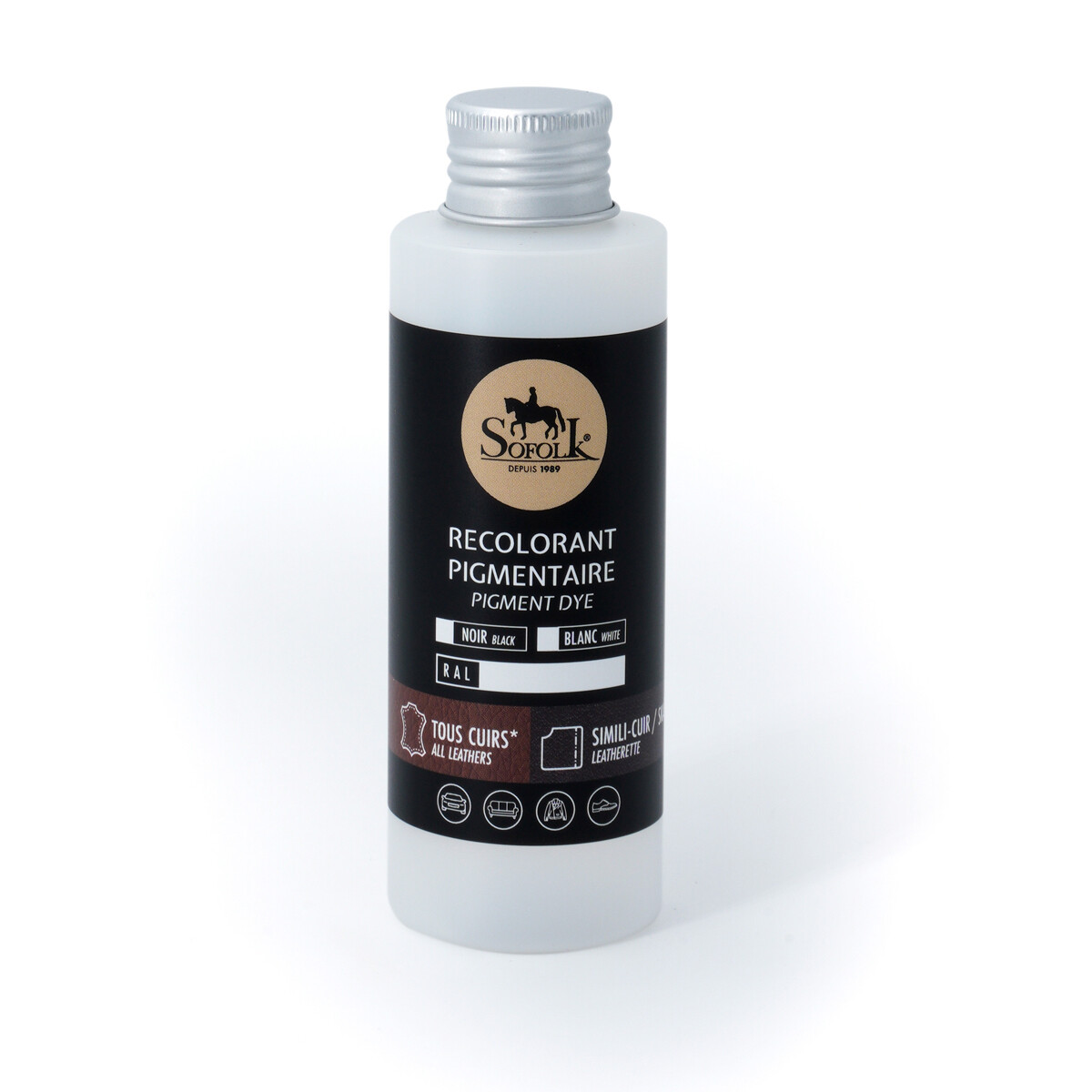 Peinture renovatrice cuir simili marron 125ml siege volant canape