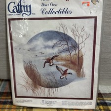 Vintage Cathy Needlecraft Canada Geese #0502 18” X 18” Made in USA - New Sealed