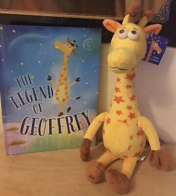 Toys r Us The Legend of Geoffrey Giraffe Plush 18"~Birthday Club Set