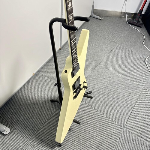 Chitarra elettrica personalizzata James Hetfield Cream Explorer corpo mogano HH Pickup Hot - Foto 4 di 11