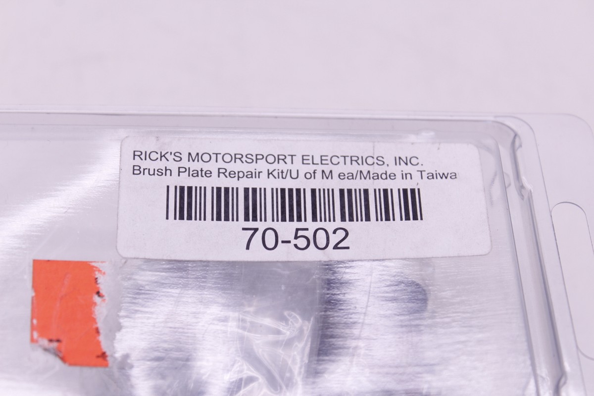 RICK'S MOTORSPORT ELECTRICS BRUSH PLATE REPAIR KIT 70-502 R3.BX1