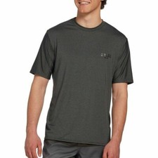 O'NEILL MEN'S HYBRID QUALITY CONTROL SHORT SLEEVE RASH GUARD, GRAY, MEDIUM