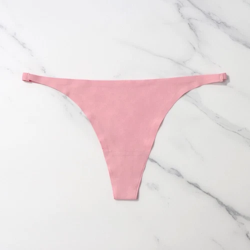 Damskie Ice Silk Bezszwowe majtki Bielizna G-String Bielizna Sexy Cienki pasek Stringi - Zdjęcie 17 z 26