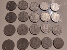 POLAND set of 10x  1 zloty 1949 and 10x 1978 - original coins