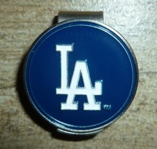 Los Angeles Dodgers LA 1" MLB Golf Ball Marker 2 Sided Ball Marker Hat Clip