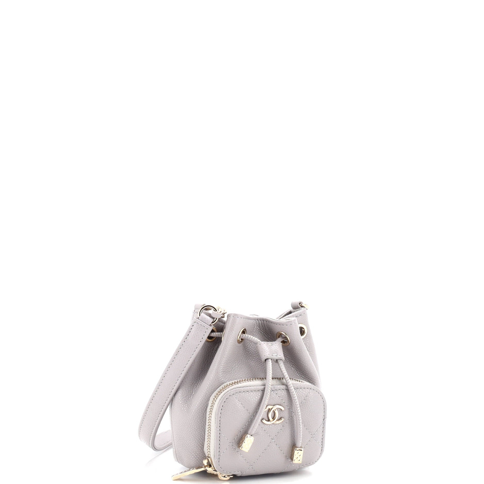 Chanel Business Affinity Drawstring Bucket Bag Qu… - image 2