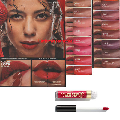 AVON POWER STAY LIQUID LIP COLOUR 16 Stunden Lippenstift antihaft mattes Finish