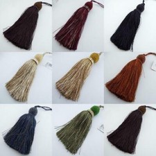 15cm Large Tassel Rayon Key Seed Beaded Cushion Light Pull BUY 1 2 8 COLOR 293