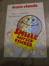 Duplo/Hanuta Werbe Display für Sammelbilder"Smilie Glitzer-Sticker"1993