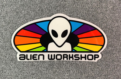 Alien WorkShop AWS Spectrum Skateboard Sticker 5 inch