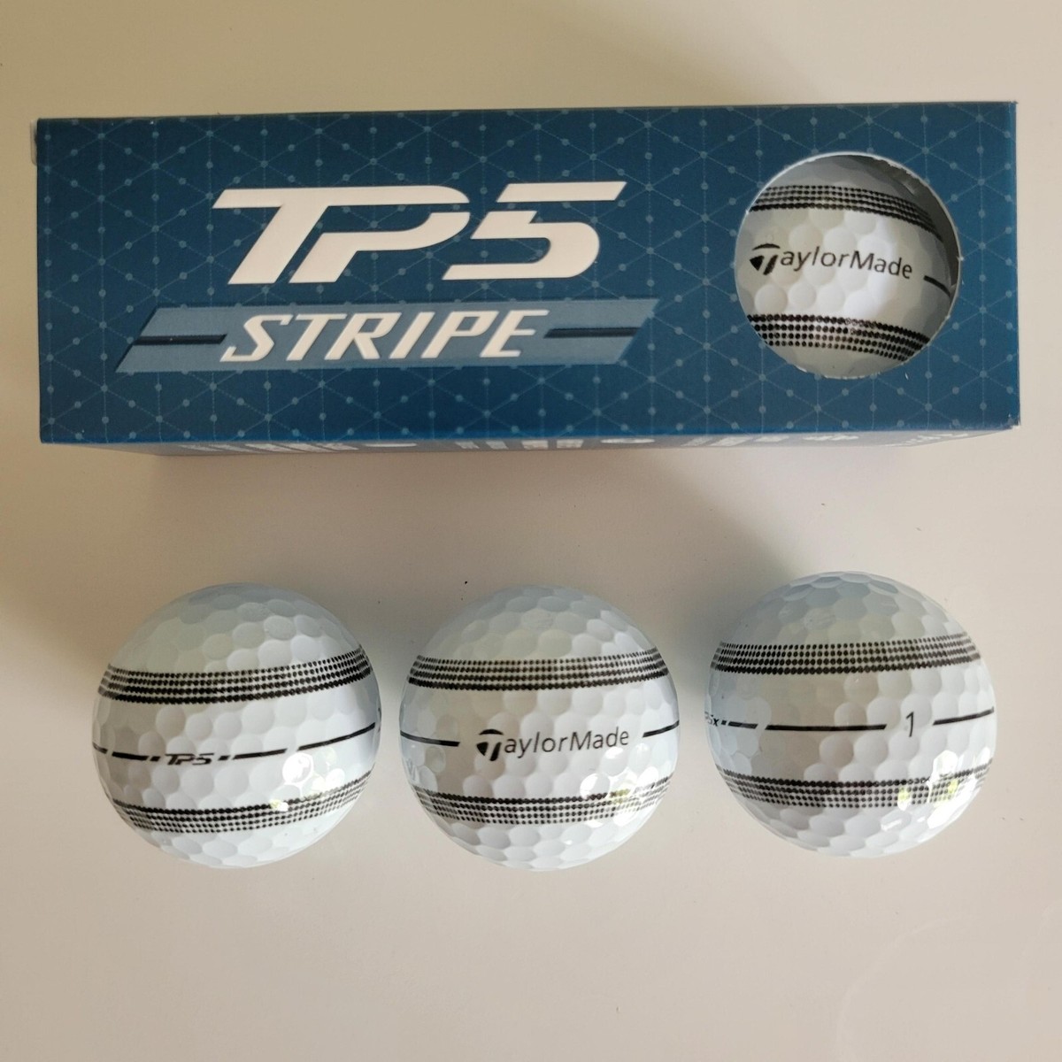 TaylorMade 2024 TP5 STRIPE Sleeve Golf Balls - 3 New Balls