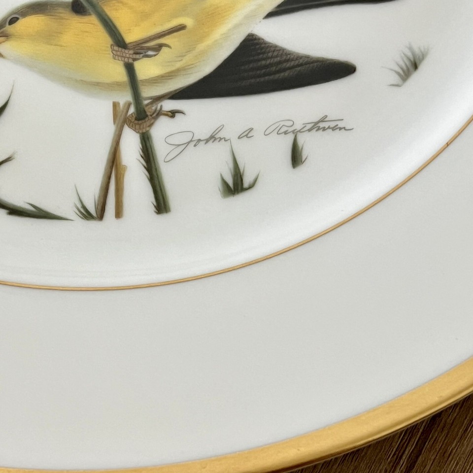 Vintage Limited Edition Hutschenreuter Germany GOLDFINCH Plate By John ...