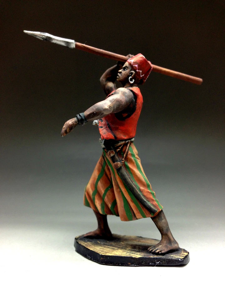 Brinquedo de estanho soldados pirata 54 rmm estatueta escultura de metal pintada à mão EM ESTOQUE - Imagem 4 de 4