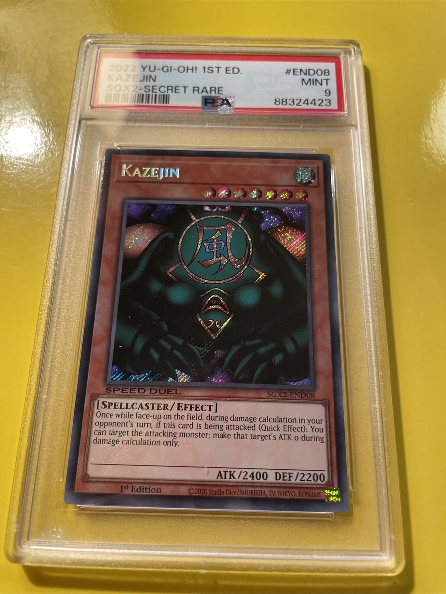 YuGiOh KAZEJIN #SGX2-END08🔥PSA 9 MINT🔥1st EDITION-2022 SECRET