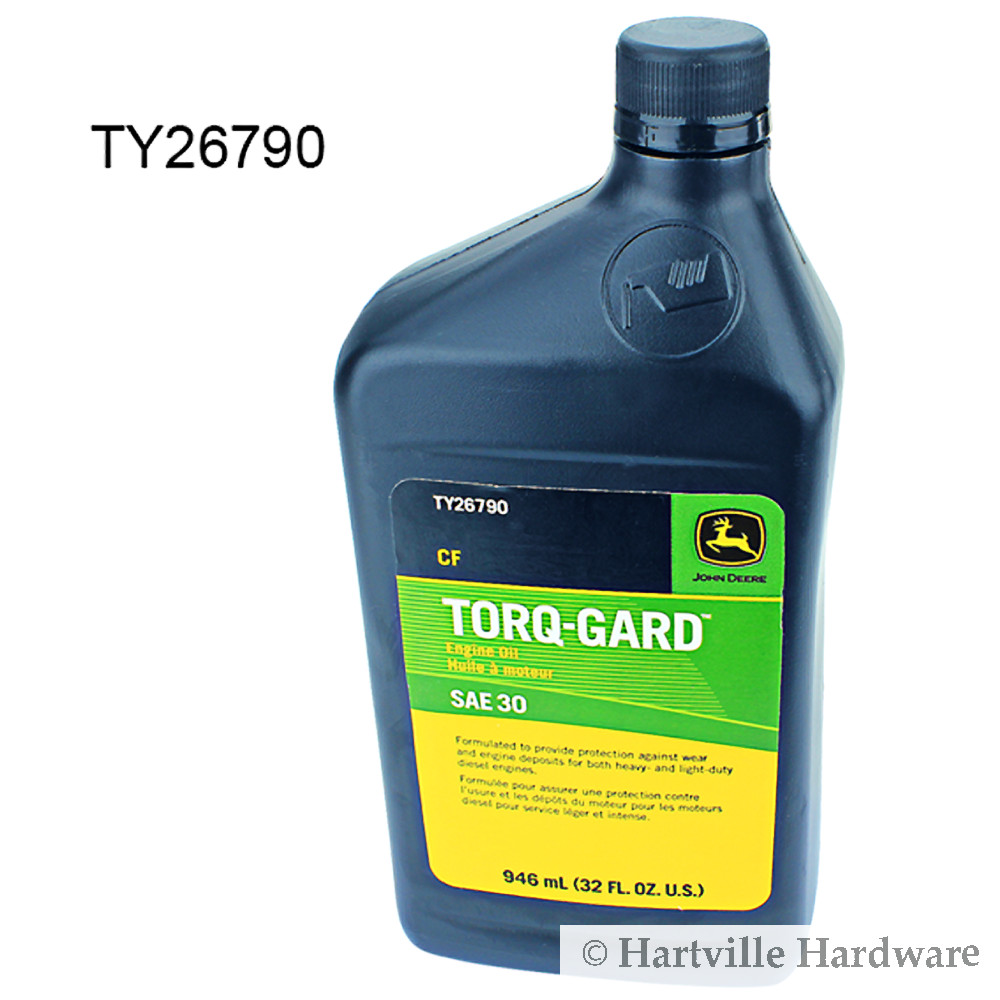 John Deere Original Equipment Torq-Gard Oil SAE30 CF #TY26790