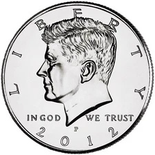 2012 P&D JOHN F. KENNEDY HALF DOLLAR /(2 Coin Set UNCIRCULATED) FROM MINT ROLLS