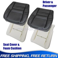 For 2002-2007 Ford F250 Lariat Driver & Passenger Bottom Seat Cover & Foam Pad