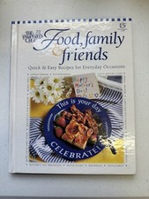 Vintage 1995 The Pampered Chef Food, Family  Friends Recipes Cookbook Cook Book