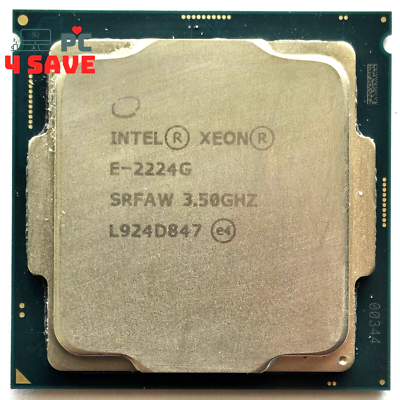 Intel Xeon E-2224G 3.50GHz 4-Core 8MB LGA1151 Server CPU Intel Xeon E-2224G 3.50GHz 4-Core 8MB LGA1151 Server CPU