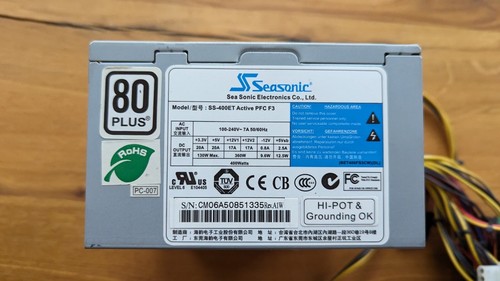 SeaSonic SS-400ET Active PFC F3 ATX - 400W PC Power Supply/Netzteil Computer