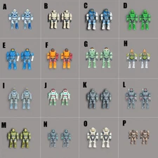 2Pcs Mega Construx Halo Bloks Infinite UNSC ODST Spartan Master Chief Marine T60