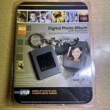 Innovage Digital Photo Album with Keychain Stores 60 Color Images, USB INCLUDED