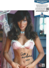 PATTI MCGUIRE - PLAYBOY BUNNY MODEL PMOY -  SIGNED 8x10 PHOTO B BECKETT COA BAS