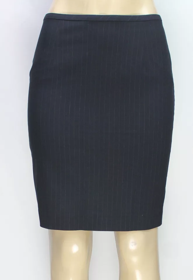 Falda para mujer Calvin Klein rayas forrada negra talla pequeña 4P Foto 2 de 4