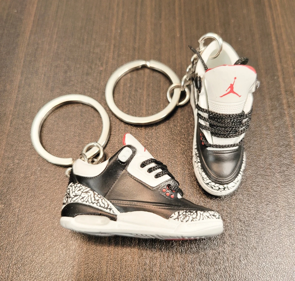 MINI 3D Keychain Jordan 3 Black eBay