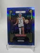 DANA EVANS BOARDWALK BLUE PRIZM Parallel Card 2024 WNBA Panini Monopoly /15 SSP