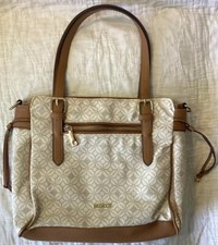 Rosetti Vintage Womens Shoulder Bag Purse Polyvinyl Strap Zipper Geometric