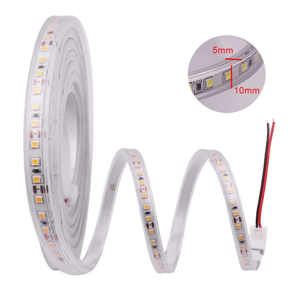 1m-20m 12V 24V 2835 LED Strip Flexible Rope IP68 Waterproof Lamp Outdoor Lights - Image 4 of 4