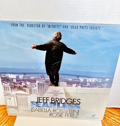 Fearless 1994 Laserdisc Movie R Jeff Bridges Wide Screen Works Warner - Picture 2 of 9