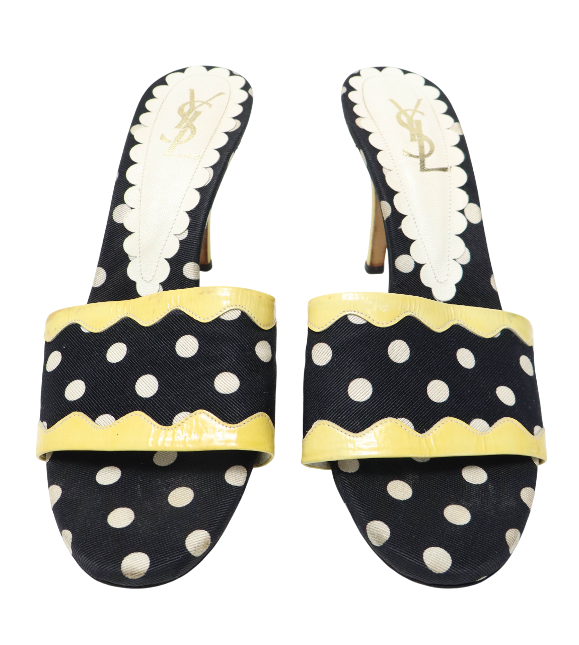 Scarpe Yves Saint Laurent Donna (EU) 38 5 Tacchi Alti Slip On Pantofole In Pelle