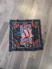 Vintage Harley-Davidson Bandana Made In The USA American Legend Flag. Z2
