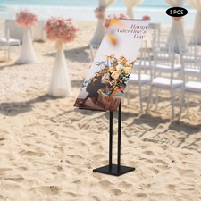 Poster Sign Holder Floor Standing Outdoor and Indoor 5 Pcs Heavy-Duty Pedestal