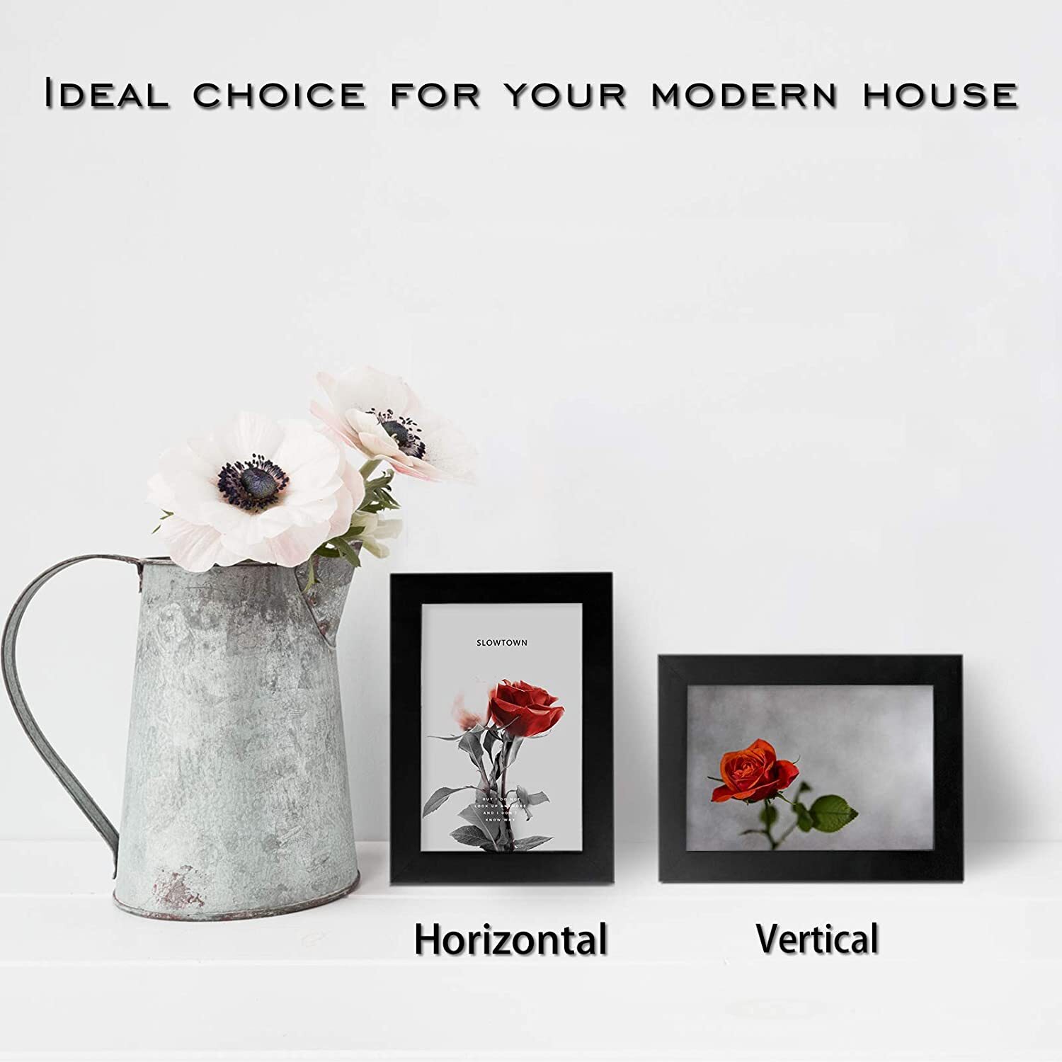 Pack of 10 Photo Frame 6x4 Black Picture Frames Wall Mount Certificate