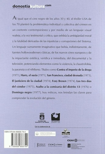 LIBRO EL THRILLER USA DE LOS 70 ( COLECCIÓN NOSFERATU) - NUEVO - TAPA BLANDA - Imagen 2 de 2