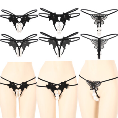 Frauen G-String Hollow Out Strings Exotisch T-Rücken Cosplay Unterhosen Bikini