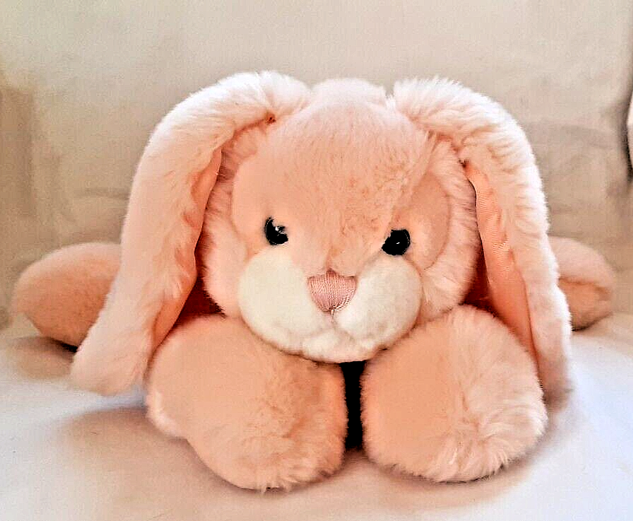 First & Main Orange Floppy Laying Bunny Rabbit Plush Animal Flopps # ...