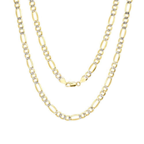Pave Figaro Link Chain Necklace 24 