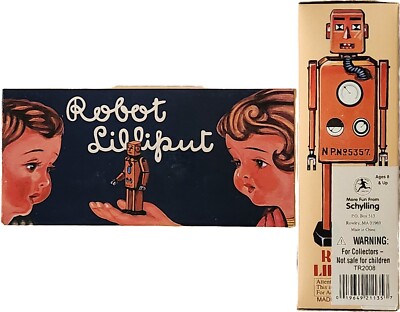 ROBOT LILLIPUT ANTIQUE RETRO TIN COLLECTIBLE - BRAND NEW IN BOX - 6.5'' TALL