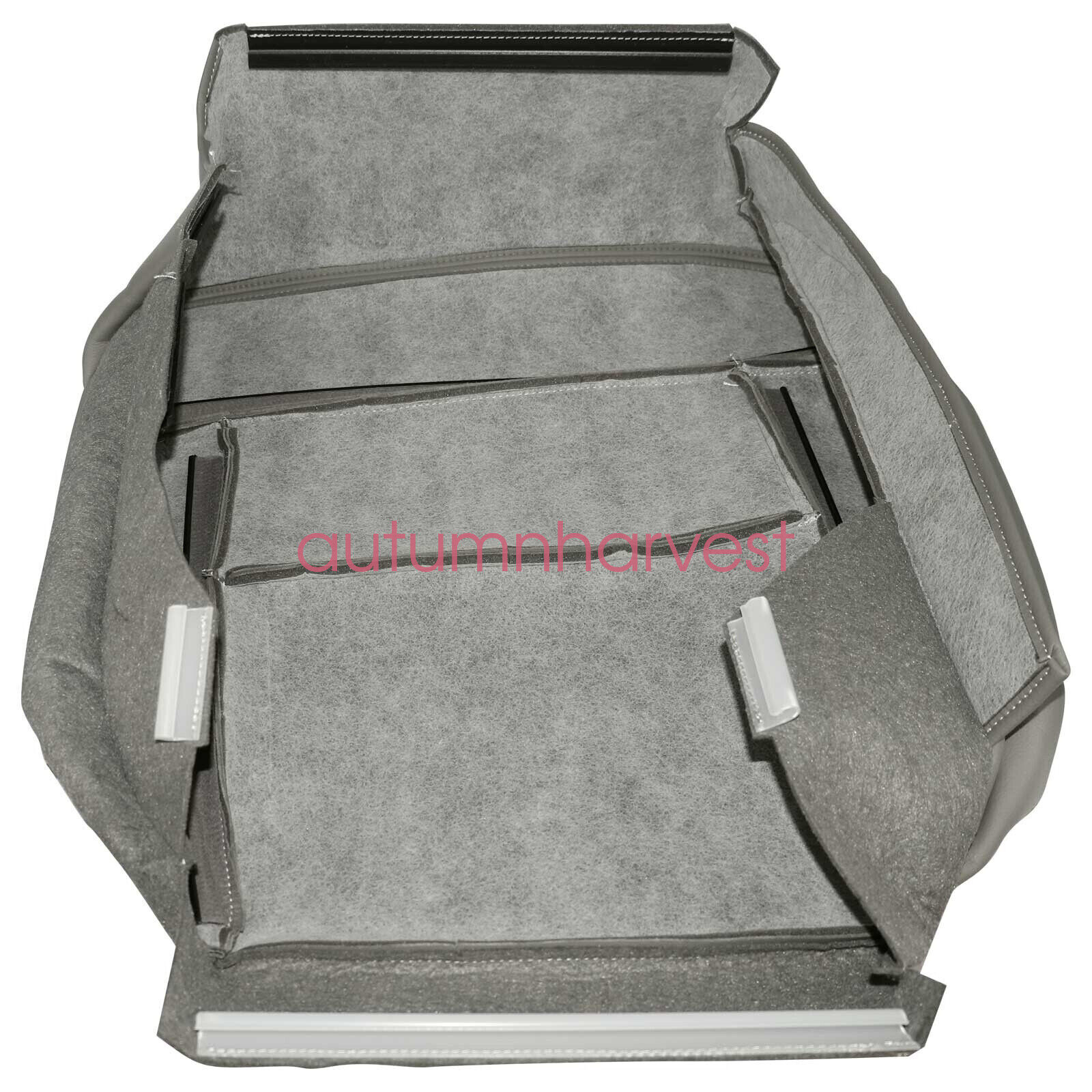 Driver Lower Seat Cover Gray Synthetic Leather For Ford F150 Lariat