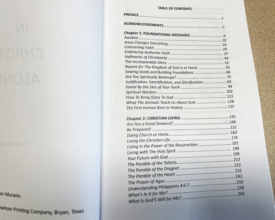 IN CHRIST ALONE brand new Handbook to the Christian Faith Author Signed 450 pg - Image 4 of 4