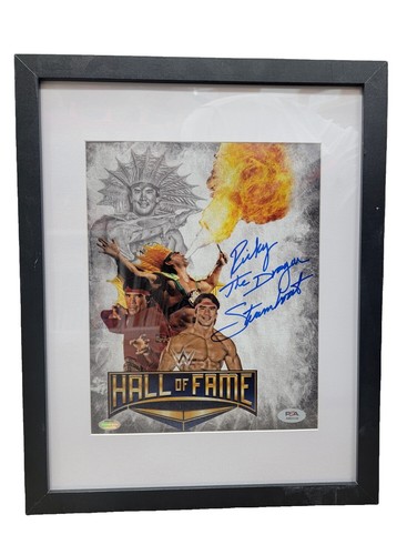 Ricky the Dragon Steamboat Autograph 11x14 photo cage macho man