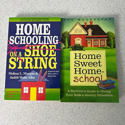 Lot of 2 Home Sweet Home School Homeschooling On A Budget Parenting PB Books